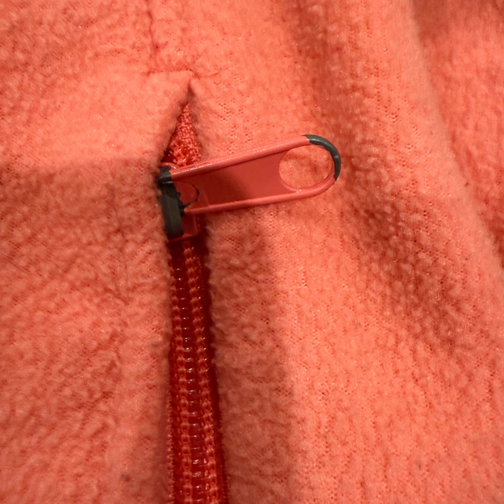 Women’s Columbia Zip Front Fleece Jacket Small Coral - Picture 3 of 8
